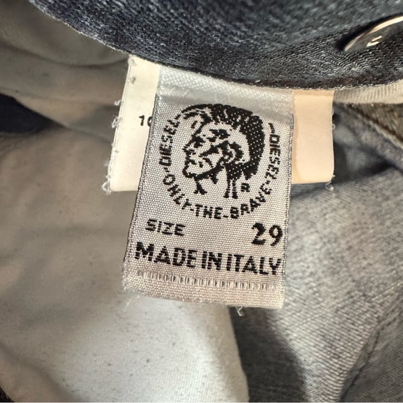 Diesel Bootcut Jeans Size 29 Medium Wash Distressed 100% Cotton - Picture 13 of 14